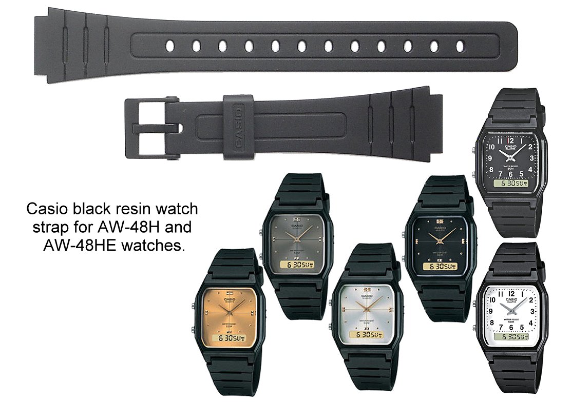 Casio Watch Straps. Genuine Replacement Casio Watch Straps for AW 48H Casio Watch