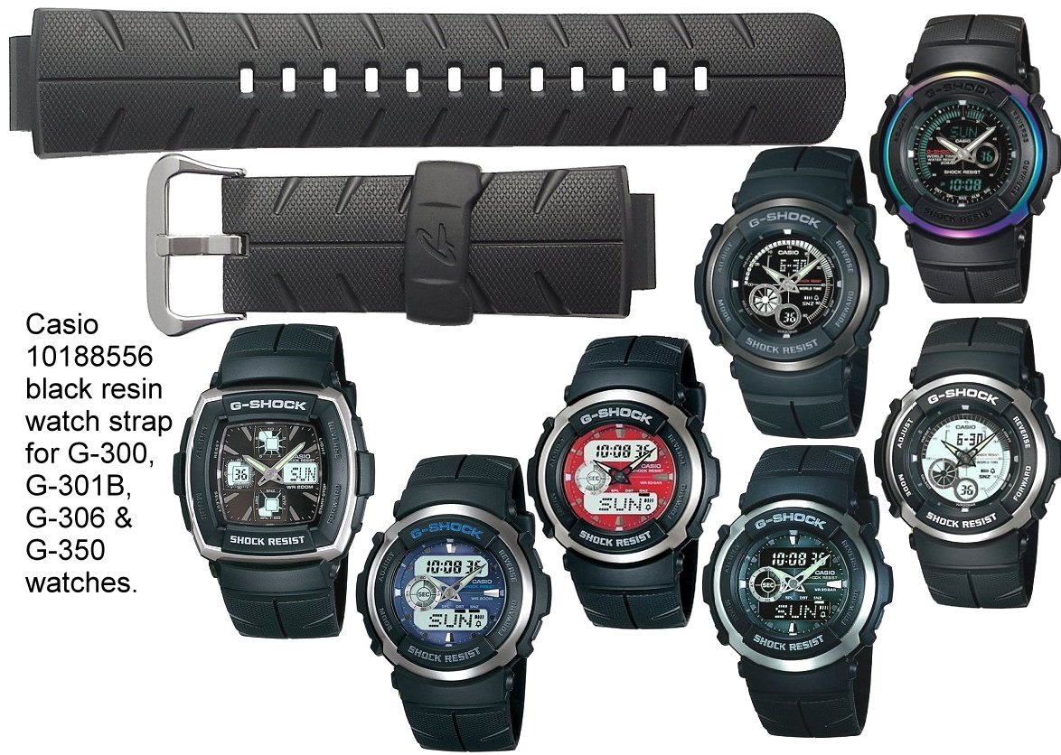 Casio Watch Straps Genuine Replacement Casio Watch Straps For G 300 Casio Watch