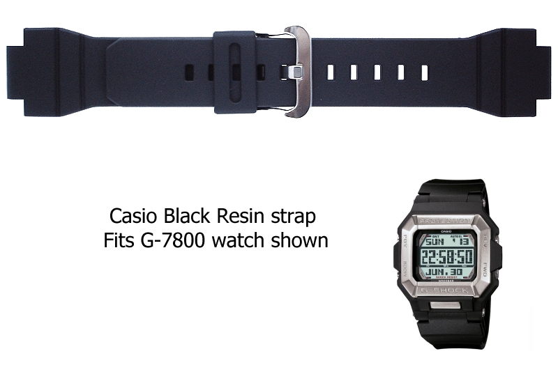 Casio Watch Straps. Genuine Replacement Casio Watch Straps for G 7800 Casio Watch