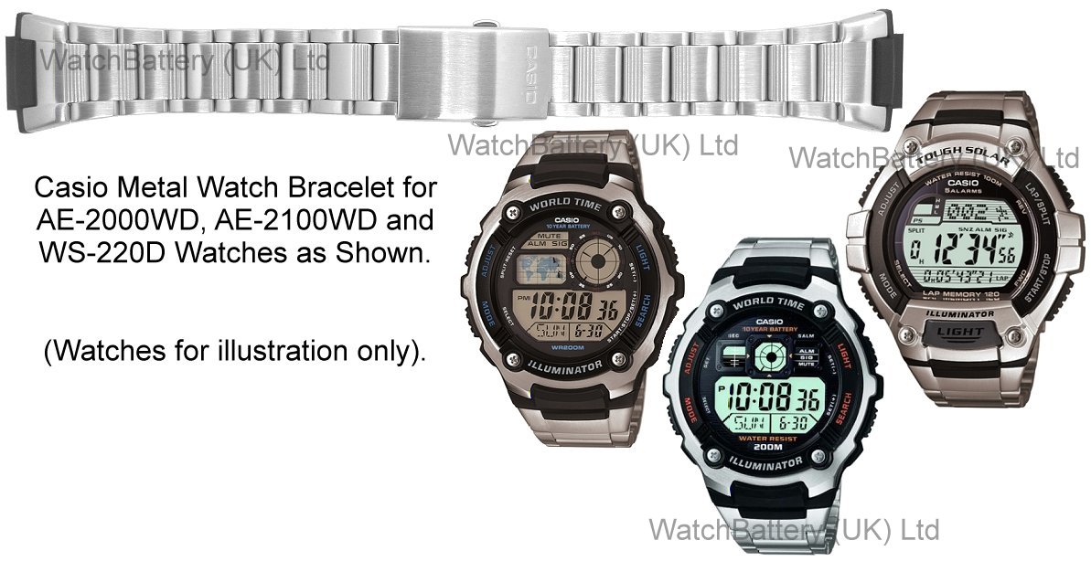 Casio Watch Straps. Genuine Replacement Casio Watch Straps for AE 2100WD Casio Watch