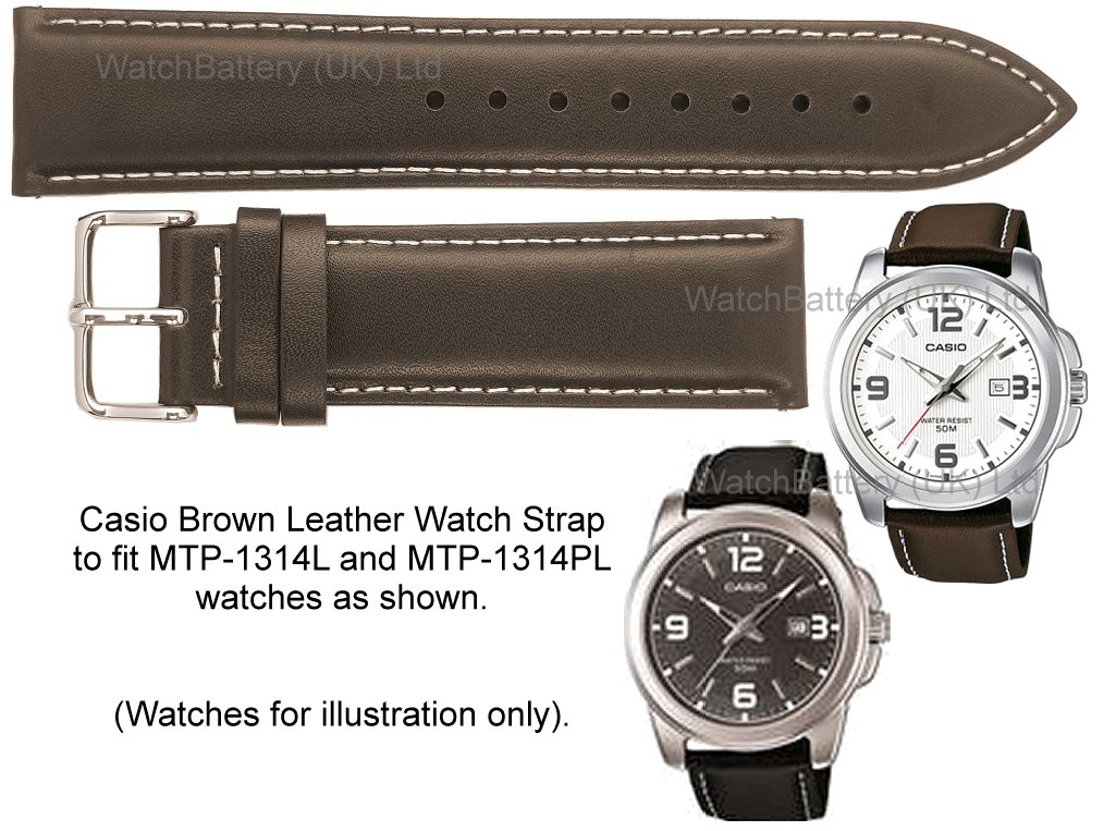 Casio Watch Straps. Genuine Replacement Casio Watch Straps for MTP